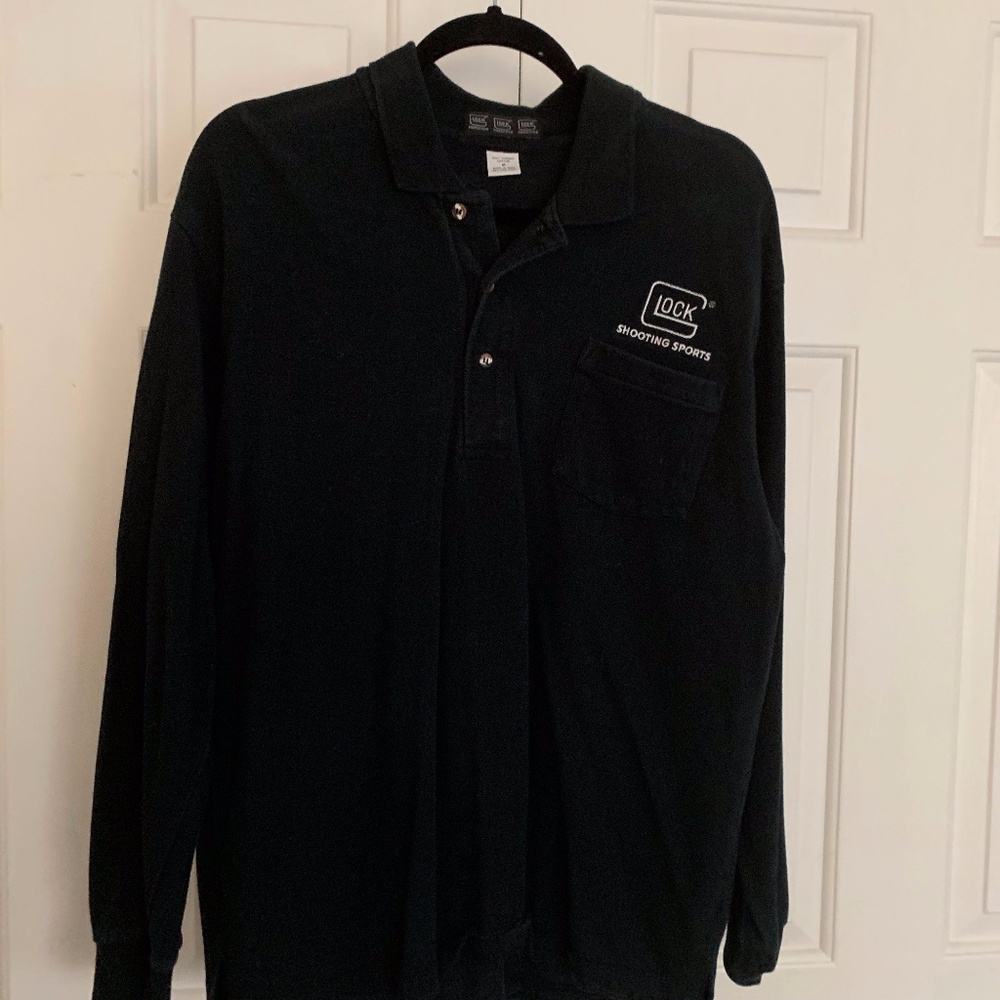 Vintage Glock Long Sleeve Polo- Med